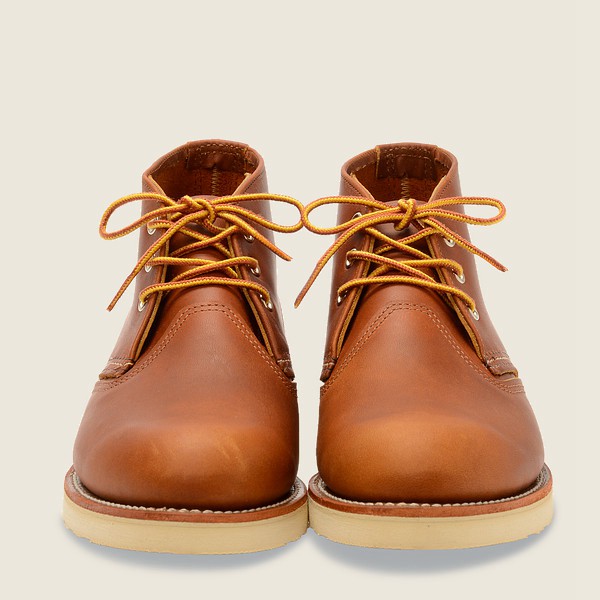 Red Wing Mens Heritage Shoes - Work - Chukka-iginal Leather - Brown - DYA829460